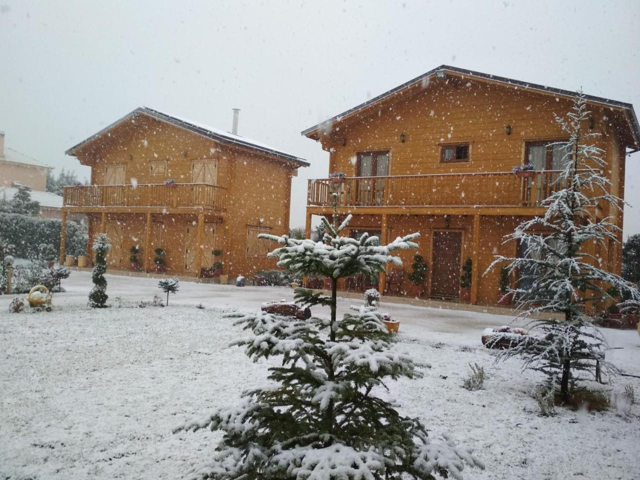 Kastor Chalets Ambelókipi Kültér fotó