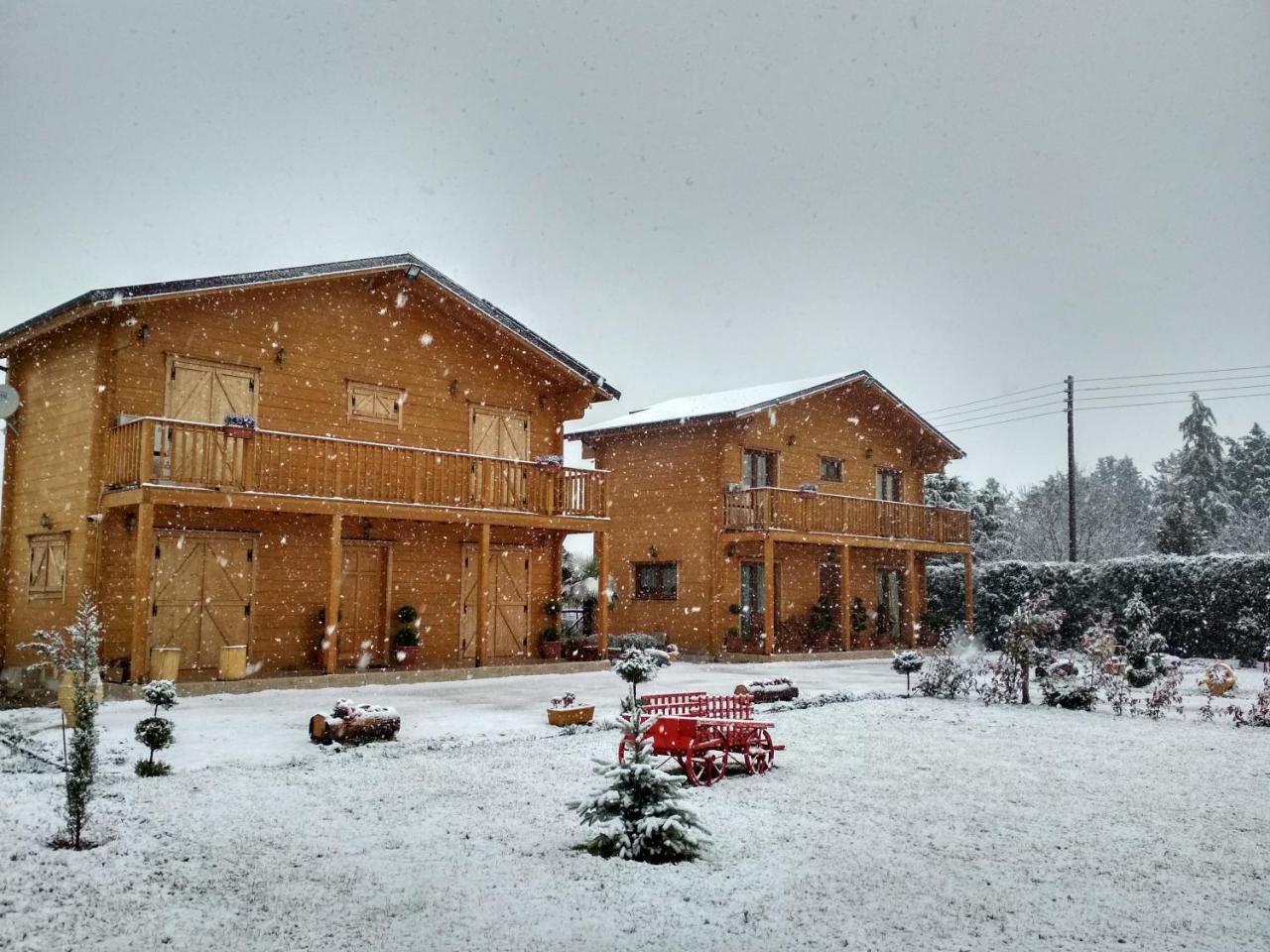 Kastor Chalets Ambelókipi Kültér fotó