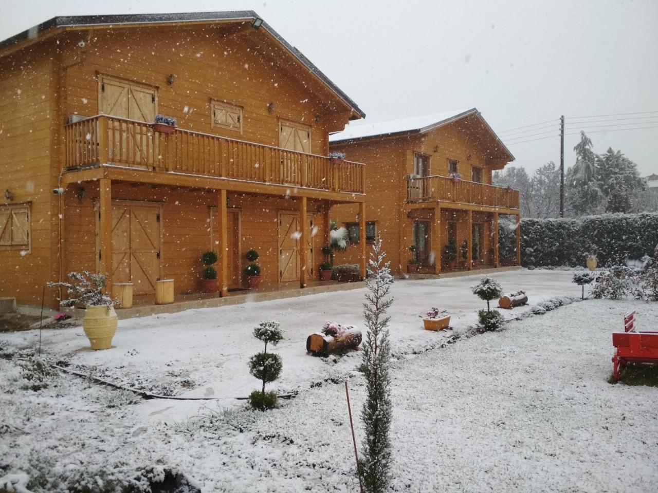 Kastor Chalets Ambelókipi Kültér fotó