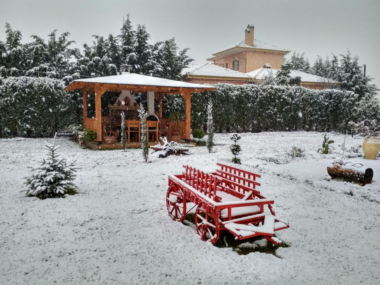 Kastor Chalets Ambelókipi Kültér fotó