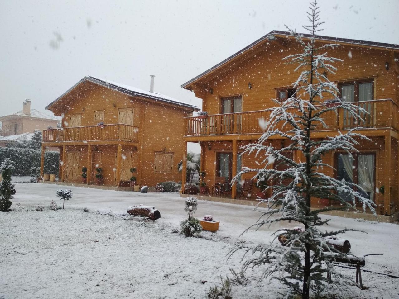 Kastor Chalets Ambelókipi Kültér fotó