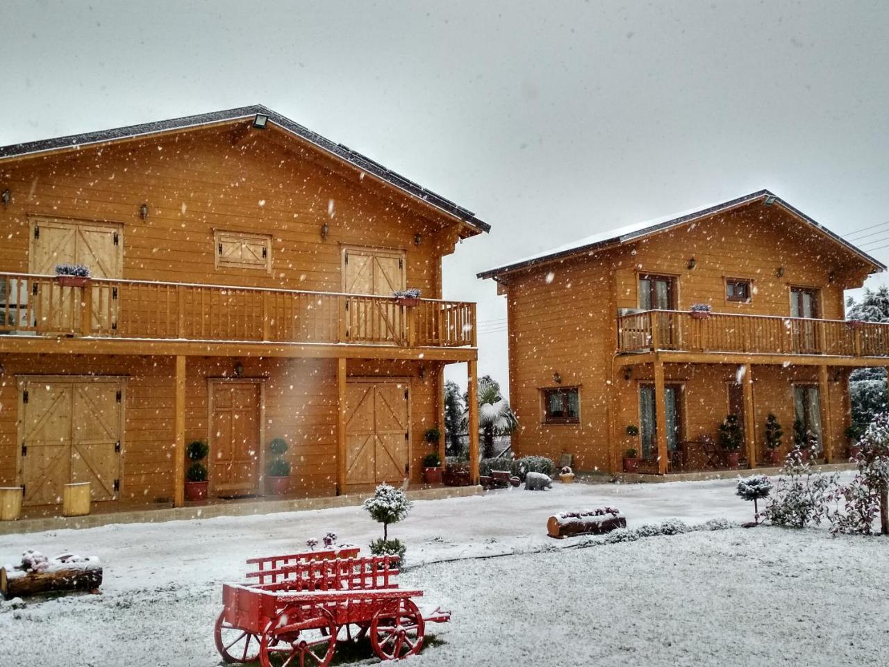 Kastor Chalets Ambelókipi Kültér fotó
