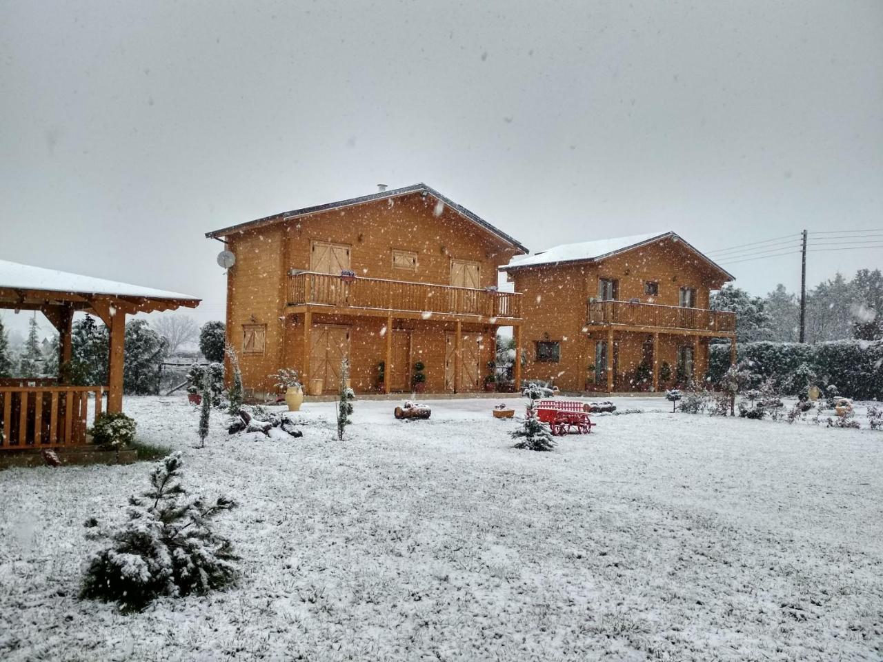 Kastor Chalets Ambelókipi Kültér fotó